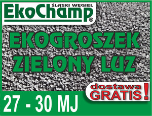 Ekogroszek EkoChamp® Zielony 27-30MJ luzem - tylko Śląsk