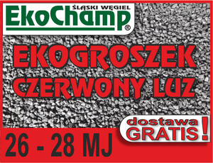 Ekogroszek EkoChamp® Czerwony 26-28MJ luzem - tylko Śląsk