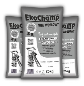 EkoChamp® miał węglowy 1t 25MJ (40x25kg) dostawa w cenie
