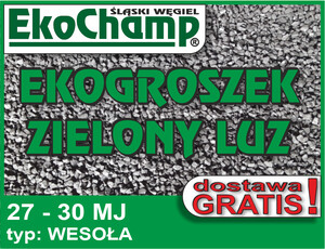 Ekogroszek EkoChamp® Zielony 27-30MJ luzem - tylko Śląsk